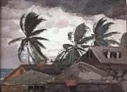 Winslow Homer Ouragan aux Bahamas USA oil painting artist